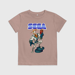 Футболка хлопковая детская SEGA - Jim, цвет: пыльно-розовый