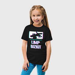 Футболка хлопковая детская Limp Bizkit Glitch Rock, цвет: черный — фото 2