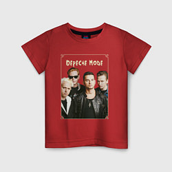 Футболка хлопковая детская Keep Calm and Enjoy the Silence - Depeche Mode, цвет: красный