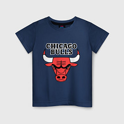 Футболка хлопковая детская Chicago Bulls, цвет: тёмно-синий