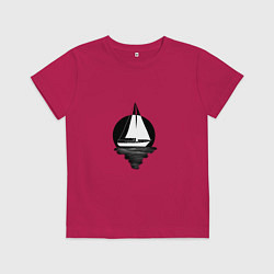 Детская футболка Яхта в круге