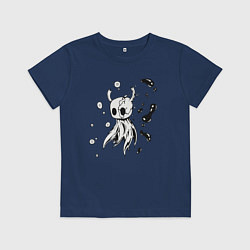 Футболка хлопковая детская Hollow Knight game, цвет: тёмно-синий