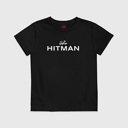 Футболка хлопковая детская Hitman - лого, цвет: черный