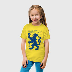 Футболка хлопковая детская FC Chelsea Lion, цвет: желтый — фото 2
