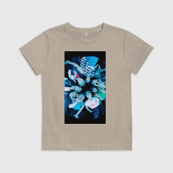 Футболка хлопковая детская Stray Kids CHEESE, цвет: миндальный