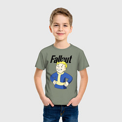 Футболка хлопковая детская Fallout blondie boy, цвет: авокадо — фото 2