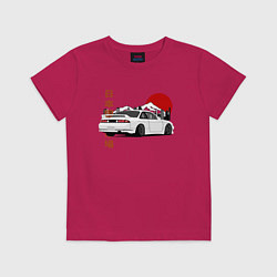 Футболка хлопковая детская Nissan Silvia S14 Sr20 Japan Car, цвет: маджента