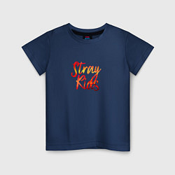Футболка хлопковая детская Circus Stray Kids, цвет: тёмно-синий