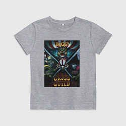 Футболка хлопковая детская Кроссгильдия Багги сама - One Piece, цвет: меланж