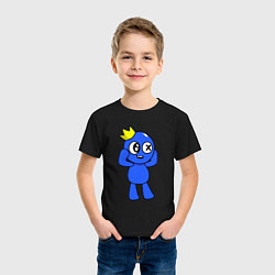 Футболка хлопковая детская Rainbow Friends, цвет: черный — фото 2
