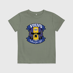 Футболка хлопковая детская Volvo for Life, цвет: авокадо