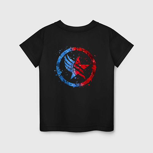 Детская футболка Mass Effect Renegade - Paragon Combo / Черный – фото 2
