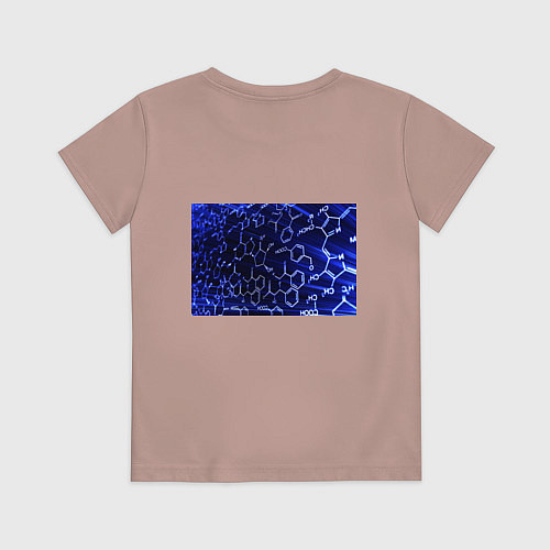 Детская футболка Графическая химия / Пыльно-розовый – фото 2
