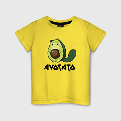 Футболка хлопковая детская Avocado - AvoCATo - Joke, цвет: желтый