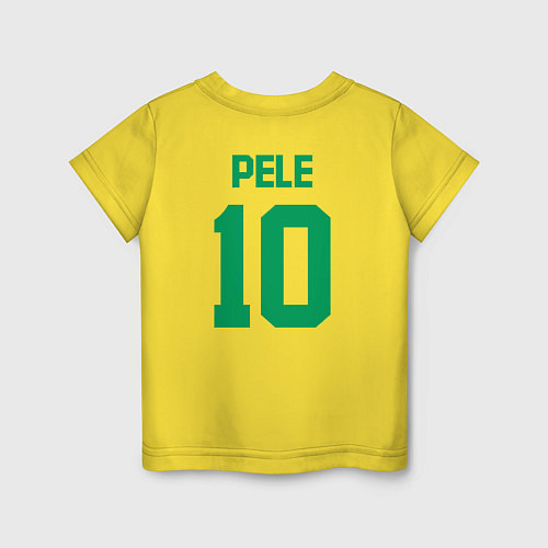 Детская футболка Пеле ретро форма / Желтый – фото 2