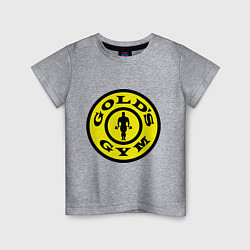 Футболка хлопковая детская Golds GYM, цвет: меланж