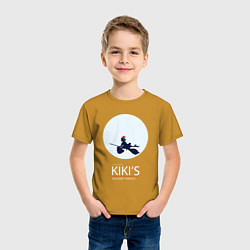 Футболка хлопковая детская Ghibli - Kikis delivery service, цвет: горчичный — фото 2