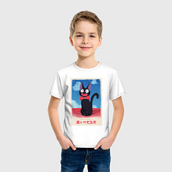 Футболка хлопковая детская Jiji, цвет: белый — фото 2