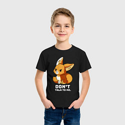 Футболка хлопковая детская Offended fox, цвет: черный — фото 2
