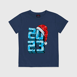 Футболка хлопковая детская Какой сегодня год, цвет: тёмно-синий