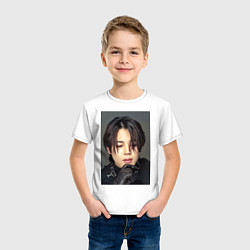 Футболка хлопковая детская Handsome Jimin, цвет: белый — фото 2