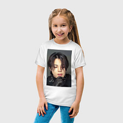 Футболка хлопковая детская Handsome Jimin, цвет: белый — фото 2