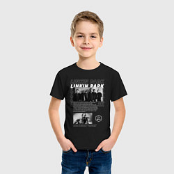 Футболка хлопковая детская Linkin Park цитата, цвет: черный — фото 2