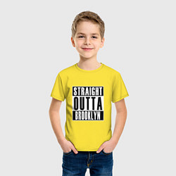 Футболка хлопковая детская Прямо из Бруклина, цвет: желтый — фото 2