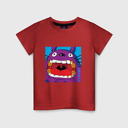 Футболка хлопковая детская Violet Totoro, цвет: красный