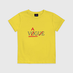 Футболка хлопковая детская VAG not VOGUE, цвет: желтый