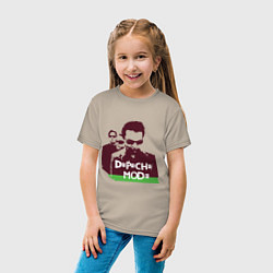 Футболка хлопковая детская DM portrait, цвет: миндальный — фото 2