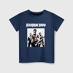 Футболка хлопковая детская Greed Day rock, цвет: тёмно-синий