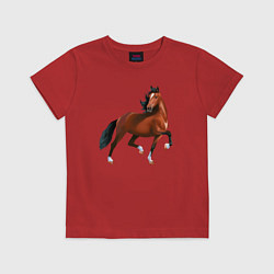 Футболка хлопковая детская Хакнэ, цвет: красный