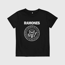 Футболка хлопковая детская Ramones Blitzkrieg Bop, цвет: черный