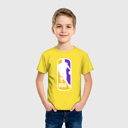 Футболка хлопковая детская NBA Kobe Bryant, цвет: желтый — фото 2