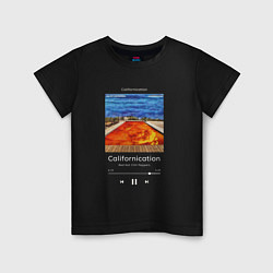 Футболка хлопковая детская Red Hot Chili Peppers Californication, цвет: черный