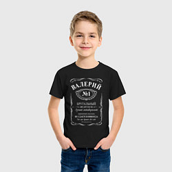 Футболка хлопковая детская Валерий в стиле Jack Daniels, цвет: черный — фото 2