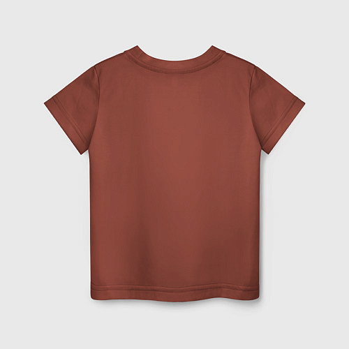 Детская футболка Крутая девчонка - киберпанк / Кирпичный – фото 2