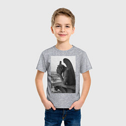 Футболка хлопковая детская Dreaming, цвет: меланж — фото 2