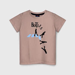 Футболка хлопковая детская The Beatles: break down, цвет: пыльно-розовый
