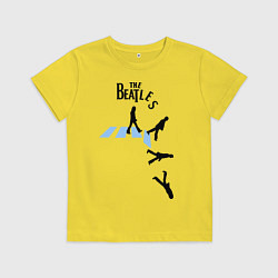 Футболка хлопковая детская The Beatles: break down, цвет: желтый