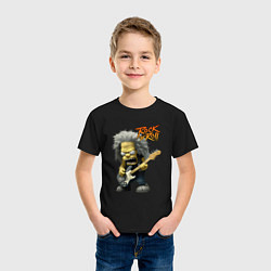 Футболка хлопковая детская Rock Simpsons style, цвет: черный — фото 2