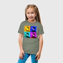 Футболка хлопковая детская Color Stalin, цвет: авокадо — фото 2