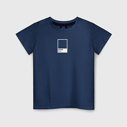 Футболка хлопковая детская Pantone Best Color, цвет: тёмно-синий