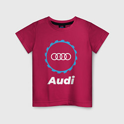 Футболка хлопковая детская Audi в стиле Top Gear, цвет: маджента