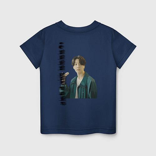 Детская футболка Тэхен и Чонгук / Тёмно-синий – фото 2