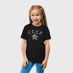 Футболка хлопковая детская СССР grey, цвет: черный — фото 2