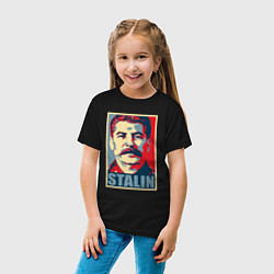 Футболка хлопковая детская Stalin USSR, цвет: черный — фото 2