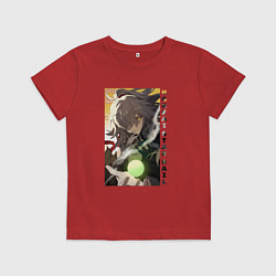 Футболка хлопковая детская Взгляд Цзин Юаня, цвет: красный