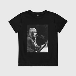 Футболка хлопковая детская Янка Дягилева, цвет: черный